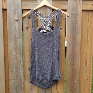 Lululemon Built in Bra Tank Size 4 Cheetah Print Bra